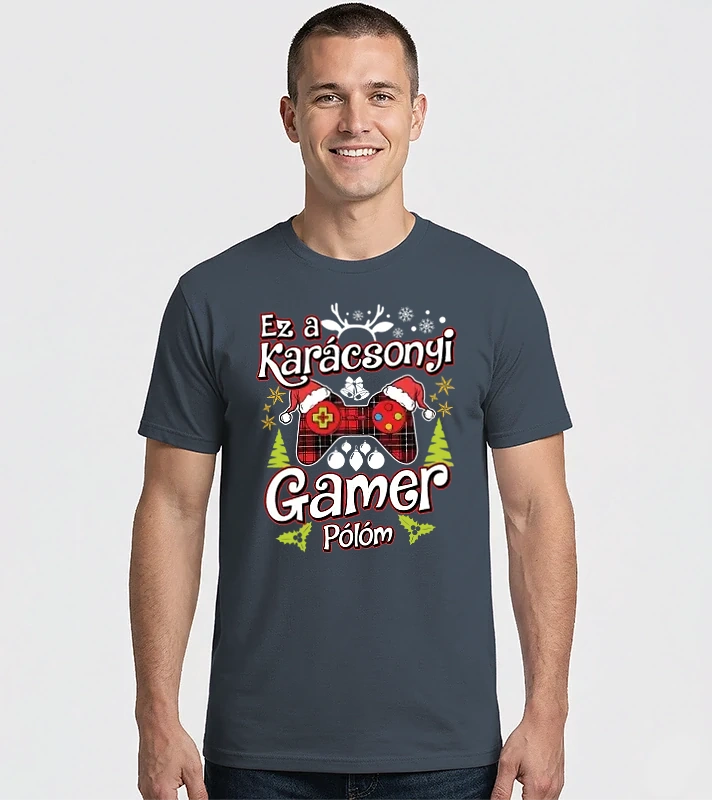 Ez a karácsonyi gamer pólóm – Férfi Imperial póló