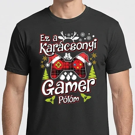 Férfi Imperial póló - Ez a karácsonyi gamer pólóm