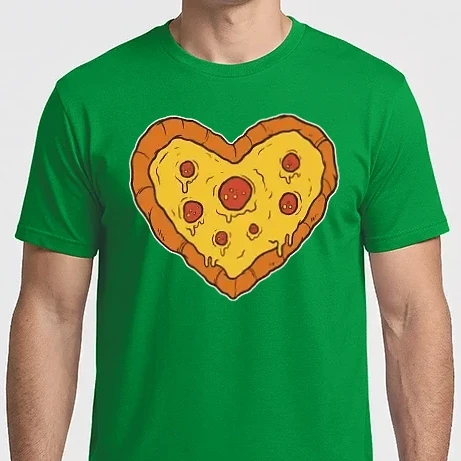 Férfi Imperial póló - Pizza szív