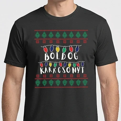 Férfi Imperial póló - Stranger Things Boldog Karácsonyt