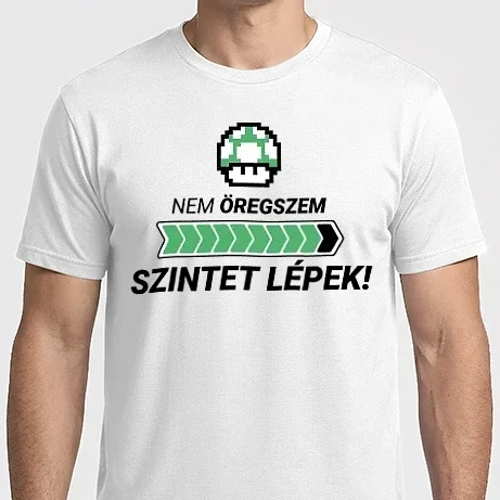 Férfi Imperial póló - Nem öregszem! Szintet lépek!