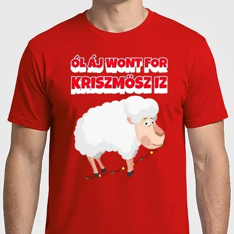 Férfi Imperial póló - ALL I WANT FOR CHRISTMAS IS JUH 
