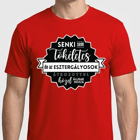 Férfi Imperial póló - Senki sem tökéletes, de az esztergályosok átkozottul közel állnak hozzá