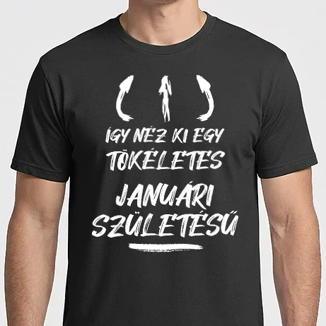 Férfi Imperial póló - Így néz ki egy tökéletes januári születésű