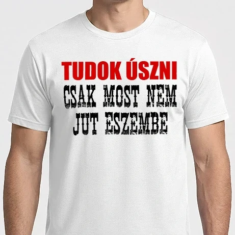 Férfi Imperial póló - Tudok úszni, csak
