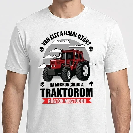 Férfi Imperial póló - Fenyegető traktoros