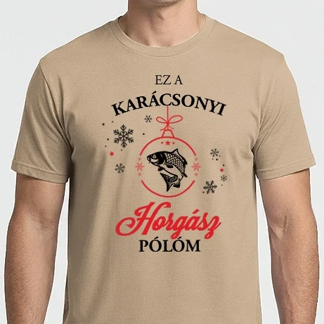 Férfi Imperial póló - Karácsonyi horgász póló