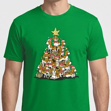 Férfi Imperial póló - Beagle karácsonyfa