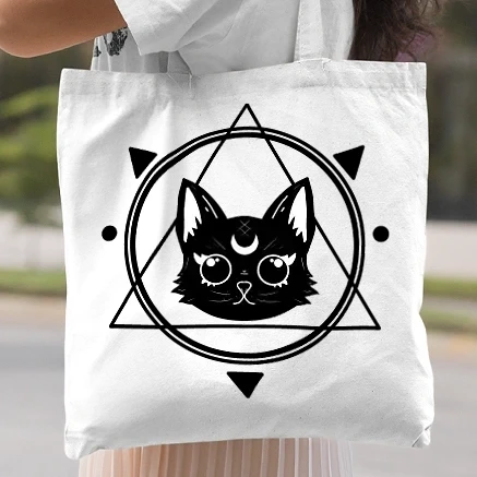 Vászontáska - Illuminati cat black