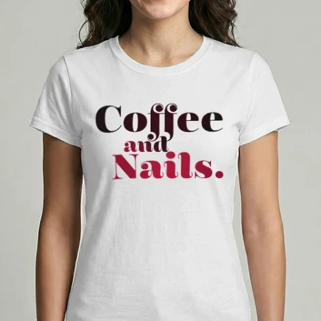 Női Imperial póló - Coffee and nails.