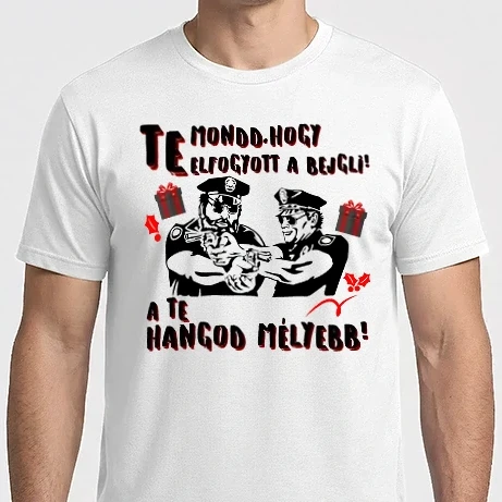 Férfi Imperial póló - Te mondd, hogy elfogyott a bejgli a te hangod mélyebb