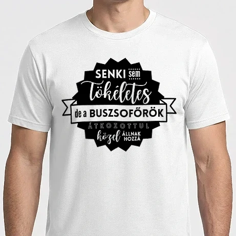 Férfi Imperial póló - Senki sem tökéletes, de a buszsofőrök átkozottul közel állnak hozzá