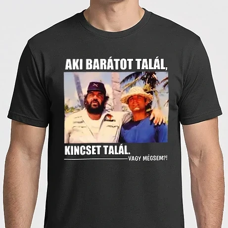Férfi Imperial póló - AKI BARÁTOT TALÁL, KINCSET TALÁL. 