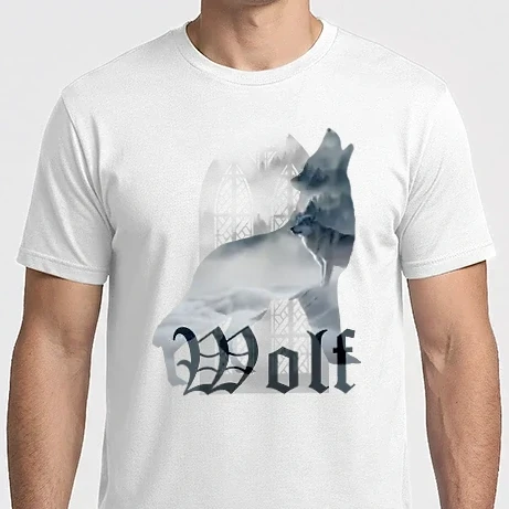 Férfi Imperial póló - wolf, farkas, ragadozó