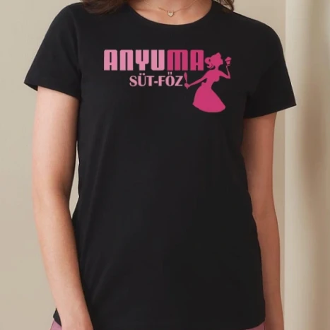 Női prémium kerek nyakú póló  - anyuma süt-főz