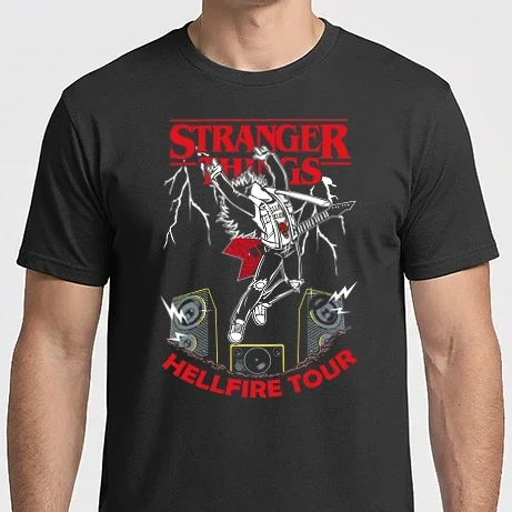Férfi Imperial póló - Hellfire Tour Stranger Things