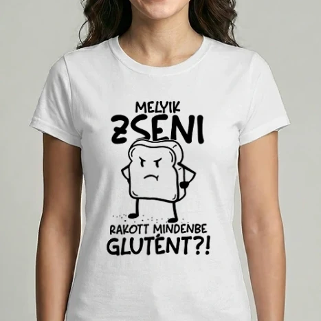 Női Imperial póló - Melyik zseni rakott mindenbe glutént