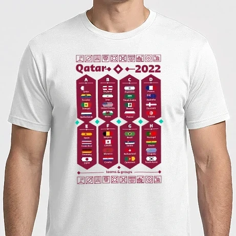 Férfi Imperial póló - Qatar 2022 teams - csapatok világos