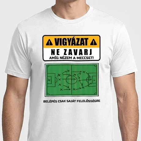 Férfi Imperial póló - Vigyázat ne zavarj meccset nézek