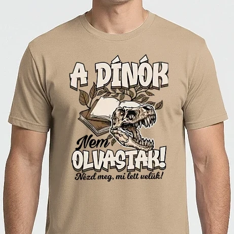 Férfi Imperial póló - A dínók nem olvastak