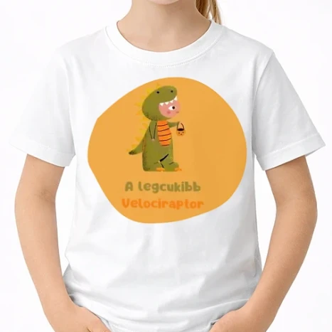 Uniszex gyerek Póló - A legcukibb velociraptor