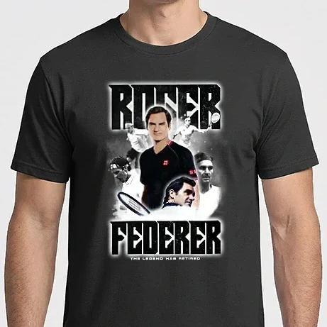 Férfi Imperial póló - Roger Federer The legend has retired retró minta