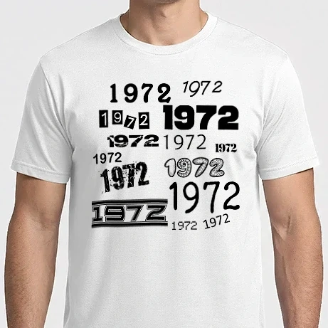 Férfi Imperial póló - évszám, 1972, születési év, szülinap, születésnap