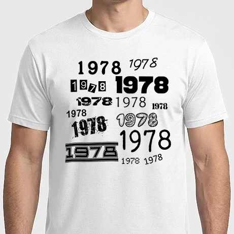Férfi Imperial póló - évszám, 1978, születési év, szülinap, születésnap