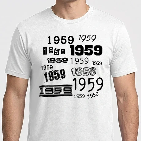 Férfi Imperial póló - évszám, 1959, születési év, szülinap, születésnap