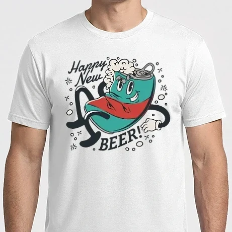Férfi Imperial póló - Happy New Beer