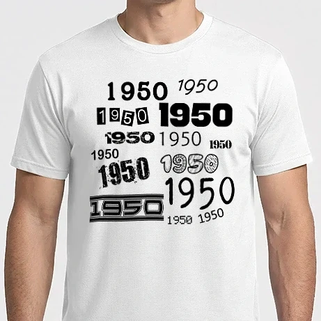 Férfi Imperial póló - évszám, 1950, születési év, szülinap, születésnap