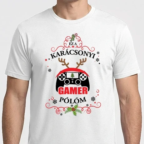 Férfi Imperial póló - Karácsonyi GAMER póló