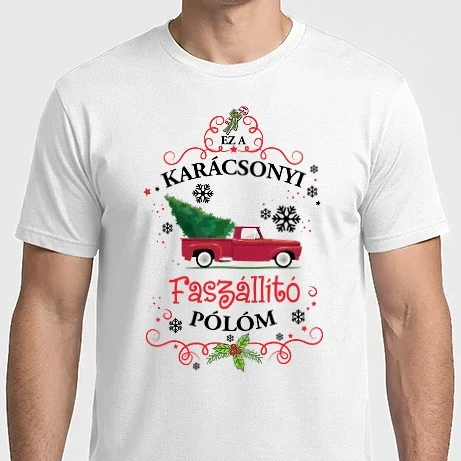 Férfi Imperial póló - Karácsonyi faszállító póló