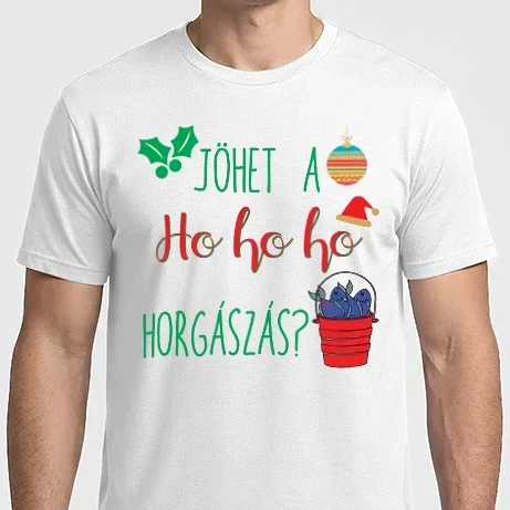 Férfi Imperial póló - Jöhet a ho ho ho horgászás?