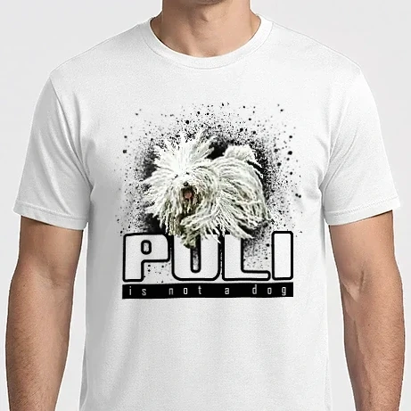 Férfi Imperial póló - Puli Is Not a Dog (w-l)