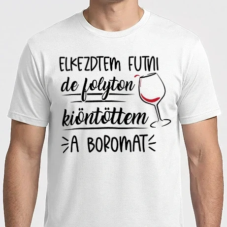 Férfi Imperial póló - kiöntöttem a bort