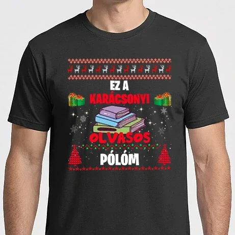 Férfi Imperial póló - Ez a karácsonyi olvasós pólóm