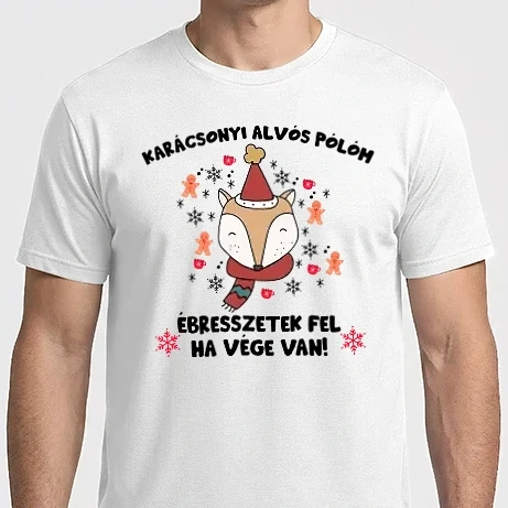 Férfi Imperial póló - Karácsonyi alvós pólóm