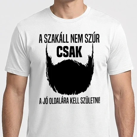 Férfi Imperial póló - A szakáll nem szúr (black)