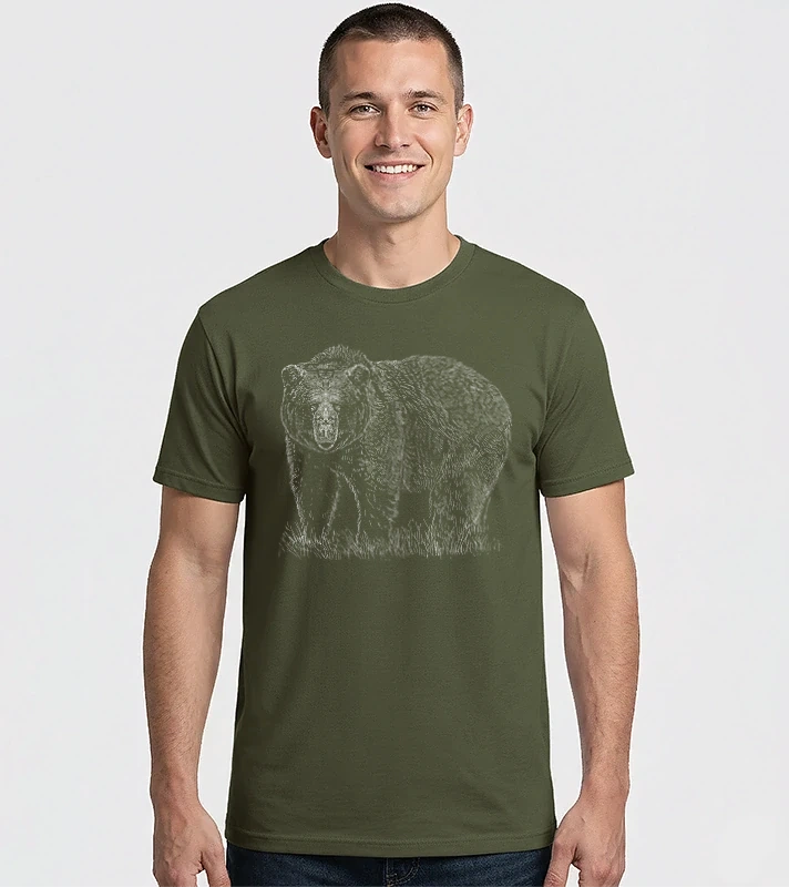 Grizzly medve – Férfi Imperial póló