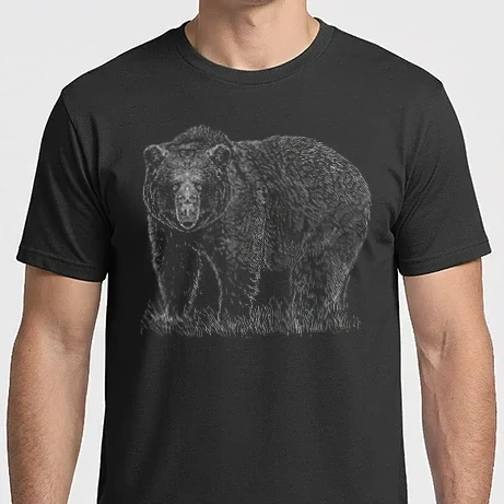 Férfi Imperial póló - Grizzly medve