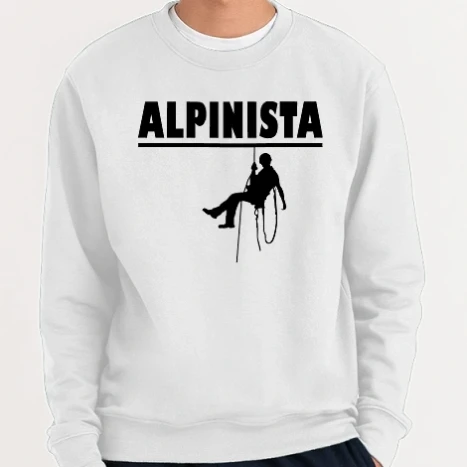 Férfi kerek nyakú pulóver - Alpinista