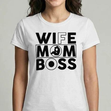 Női Imperial póló - Wife Mom Boss