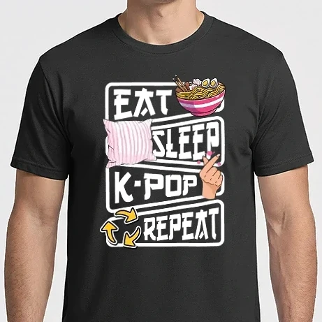 Férfi Imperial póló - K-POP EAT SLEEP