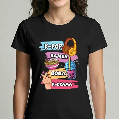 Női Imperial póló - K-POP RAMEN BOBA K-DRAMA