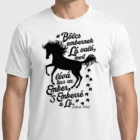 Férfi Imperial póló - Bölcs embernek ló való
