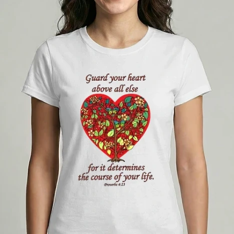 Női Imperial póló - Guard your heart - Proverbs 4:23