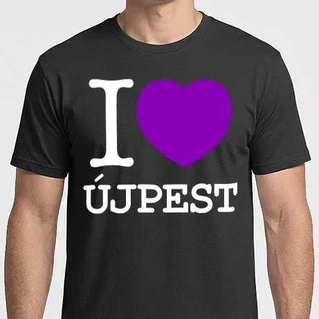 Férfi Imperial póló - I Love Újpest (Budapest IV.kerület)