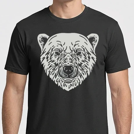 Férfi Imperial póló - polar bear head