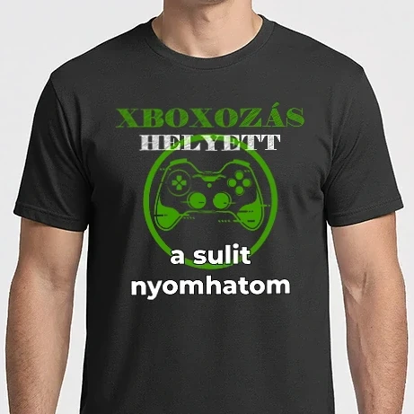Férfi Imperial póló - Xboxozás helyett a sulit nyomhatom